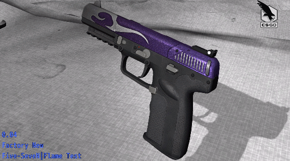 fn57焰色反应崭新出厂，csgofn57焰色反应多少钱？