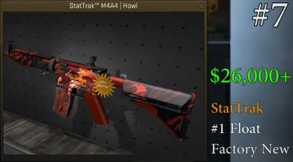 csgo开箱最贵的武器排行(排行图)