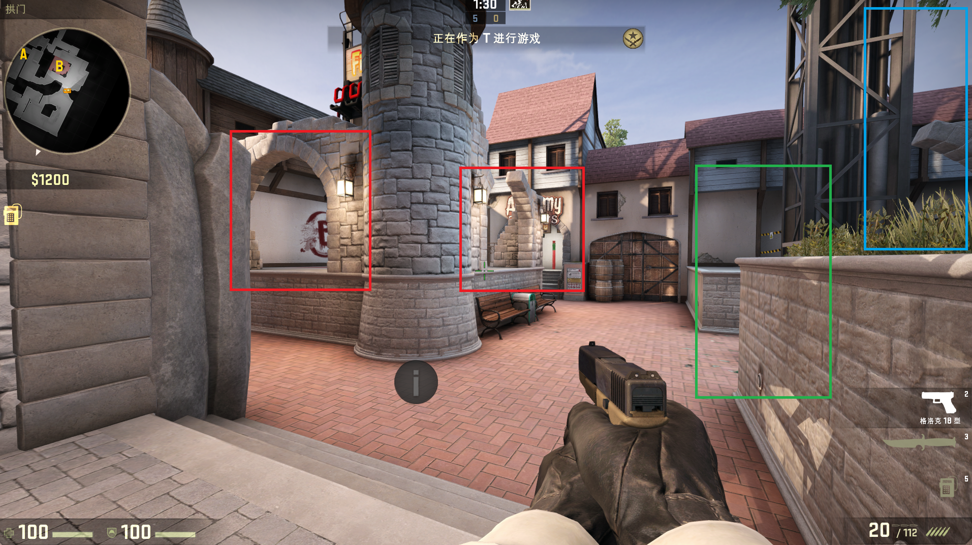 csgo摄魂游乐园T方点位攻略