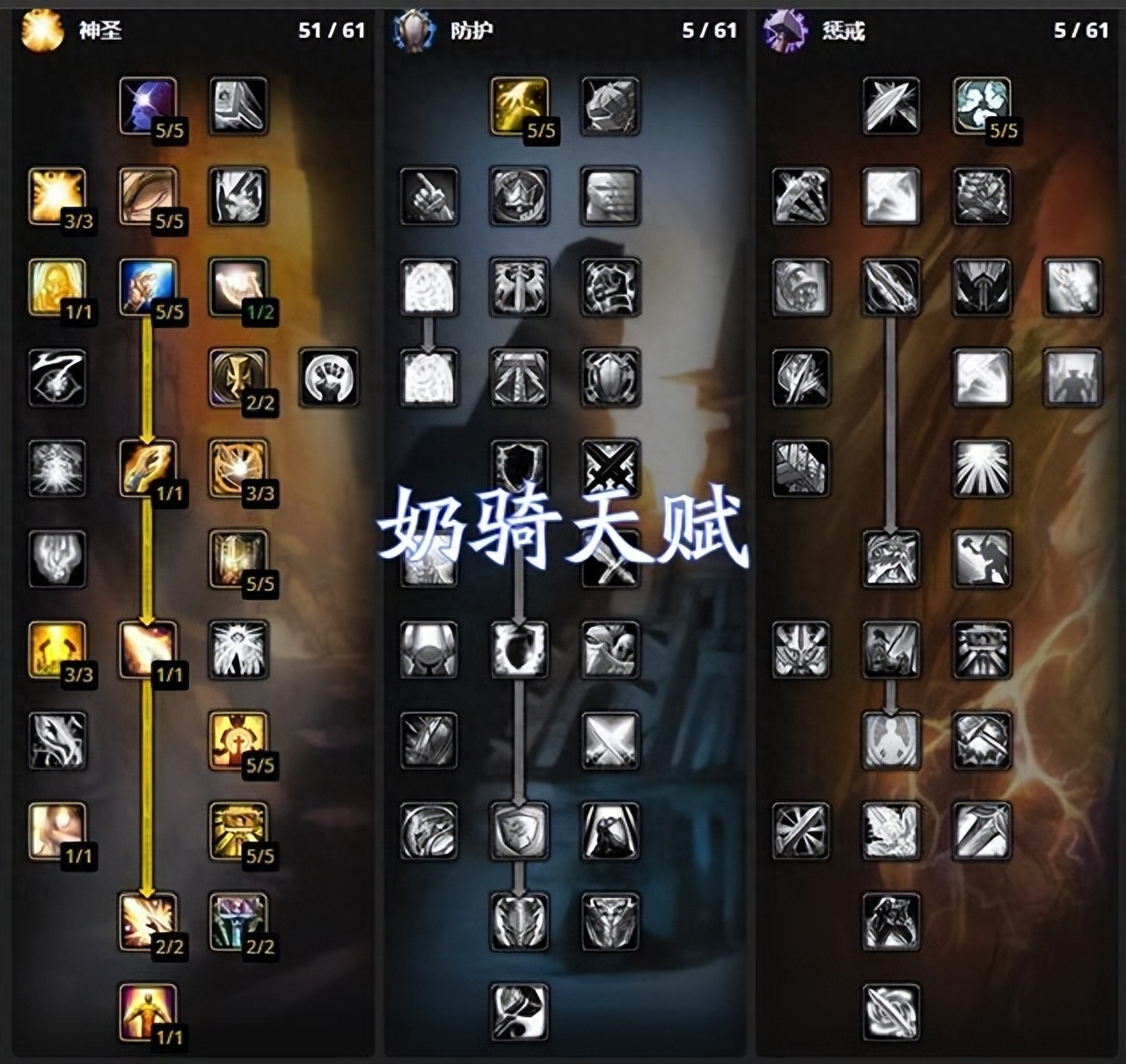奶骑天赋推荐WLK，魔兽世界怀旧服奶骑天赋攻略