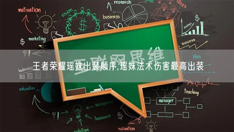 王者荣耀瑶妹出装顺序,瑶妹法术伤害最高出装