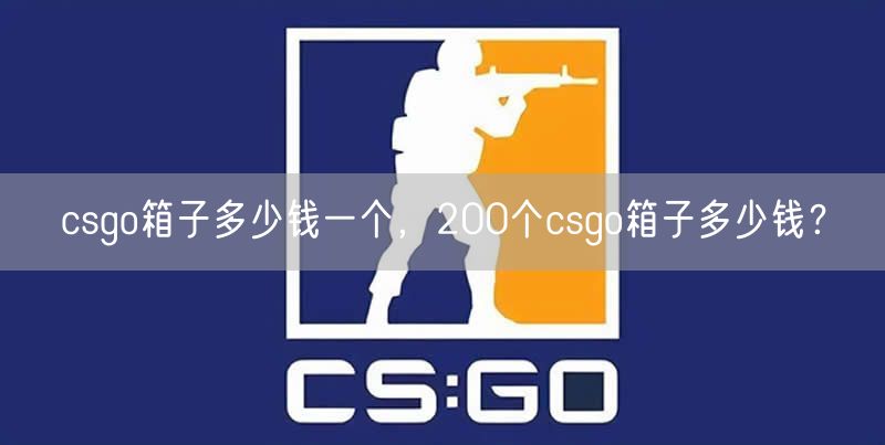 csgo箱子多少钱一个，200个csgo箱子多少钱？