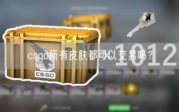 csgo所有皮肤都可以交易吗？