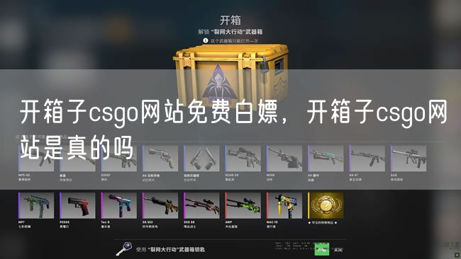 开箱子csgo网站免费白嫖,开箱子csgo网站是真的吗