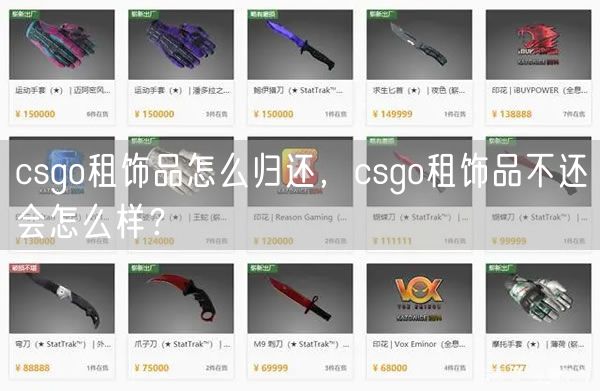 csgo租饰品怎么归还，csgo租饰品不还会怎么样？