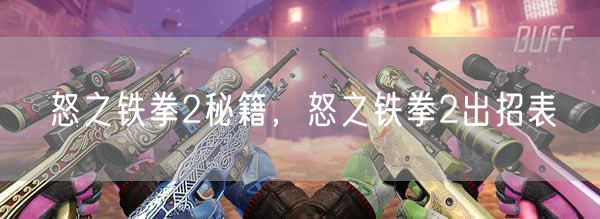 怒之铁拳2秘籍，怒之铁拳2出招表