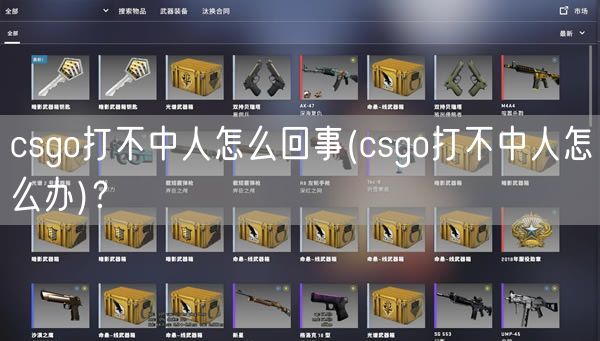 csgo打不中人怎么回事(csgo打不中人怎么办)？