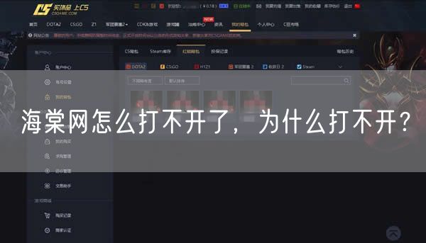 海棠网怎么打不开了,为什么打不开?