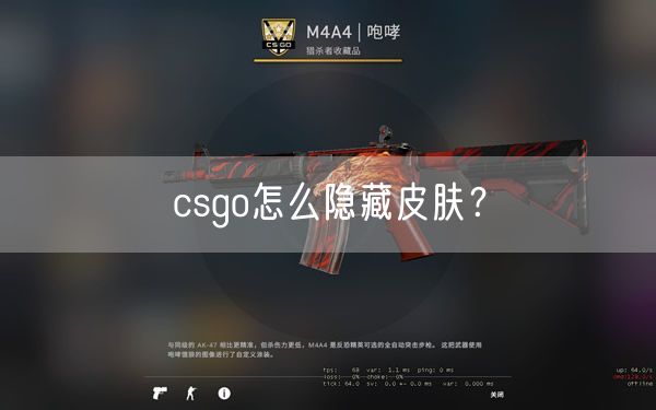 csgo怎么隐藏皮肤？