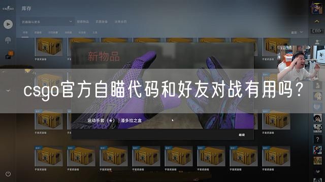 csgo官方自瞄代码和好友对战有用吗？
